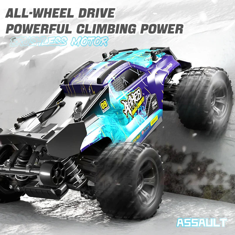 1:18 RC Car With Led Lights 4WD High Speed Cars 40KM 2.4G Remote Control Off Road Car Drift Monster Truck Toys For kids Gift