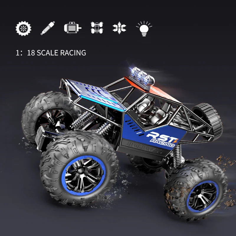 Rock Crawler Off Road RC Car Remote Control Toy Machine On Radio Control Car With LED light Toy For Boys