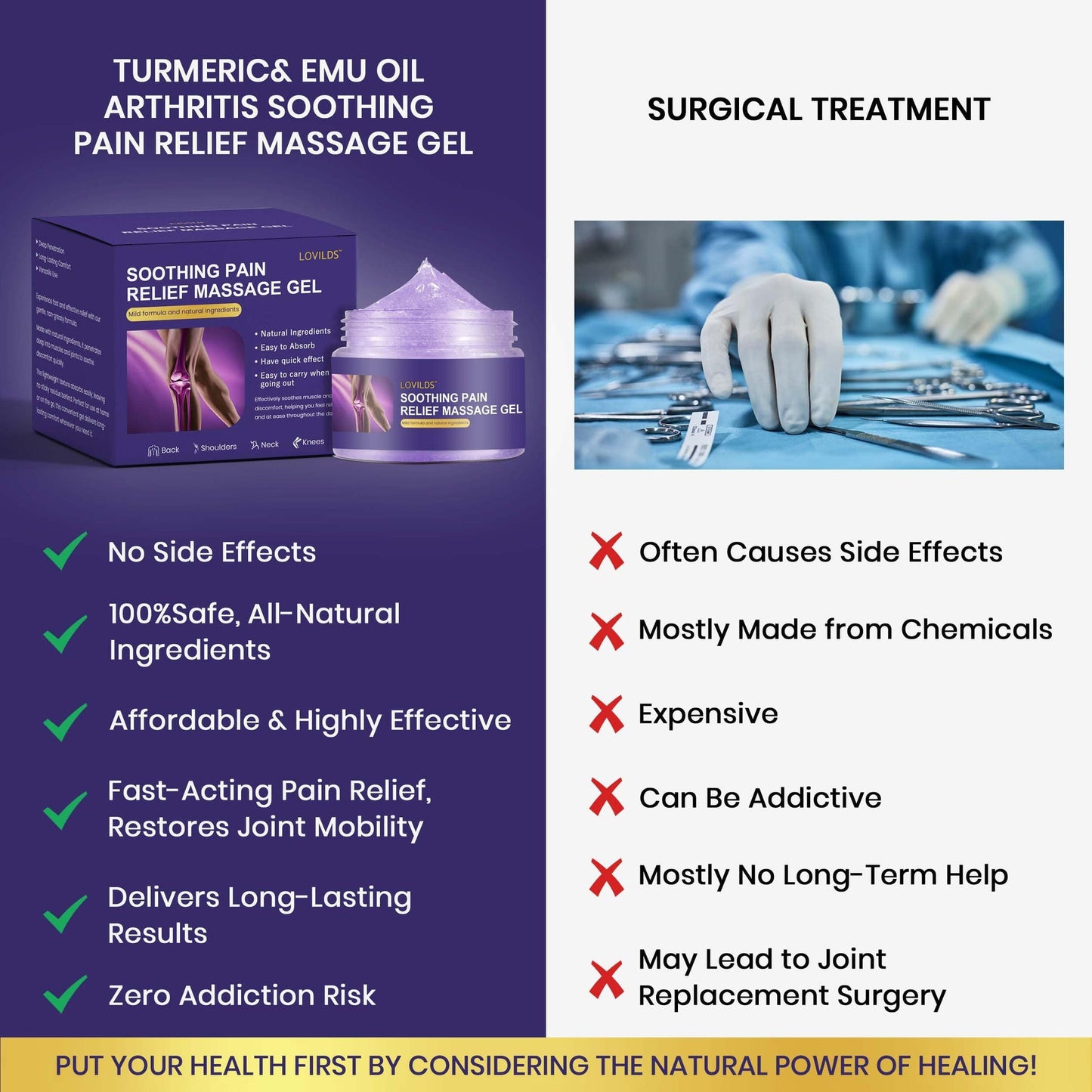 ✨✨[𝐍𝐞𝐰 𝐮𝐩𝐠𝐫𝐚𝐝𝐞] LOVILDS™  Turmeric & Emu Oil Arthritis Soothing Pain Relief Massage Gel