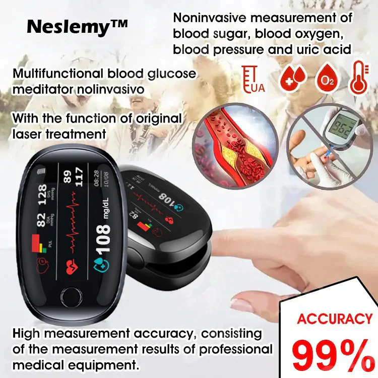 🏆【OFFICIAL STORE】Neslemy™ Non-Invasive Blood Glucose Meter[99.9% Accuracy]
